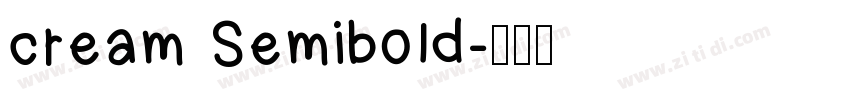 cream Semibold字体转换